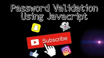 Password validation in javascript using alert function part 1