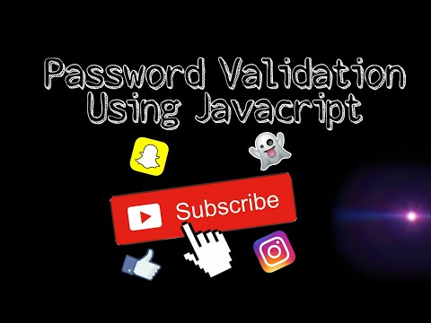 Password validation in javascript using alert function part 1