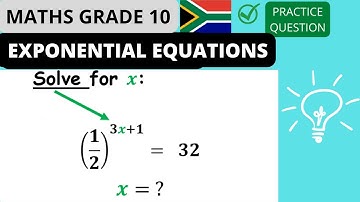 Exponential Equations (Solve for x) | Grade 10