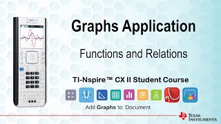 Functions and Relations  | TI-Nspire CX II | Getting Started Series - Graphs Application screenshot 2