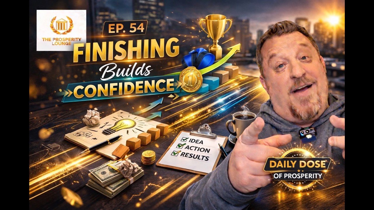 Ep. 54 – Finishing Builds Confidence – Daily Dose of Prosperity Ep. 54 – Finishing Builds Confidence – Daily Dose of Prosperity