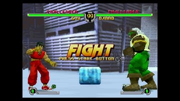 Final Fight Revenge - Sega Saturn - RetroArch Mednafen Saturn (attract mode)