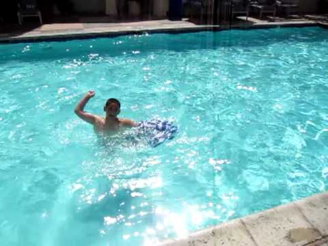 Eric Kalajian pushed in the pool... 3.19.10