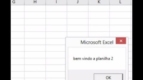 Criando um aviso PopUp no Excel