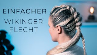 EINFACHE Wikinger Flechtfrisur | TUTORIAL