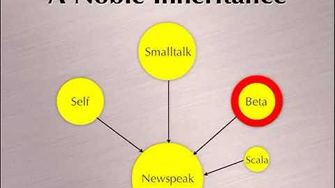 Newspeak. Video of talk at lang.net 08