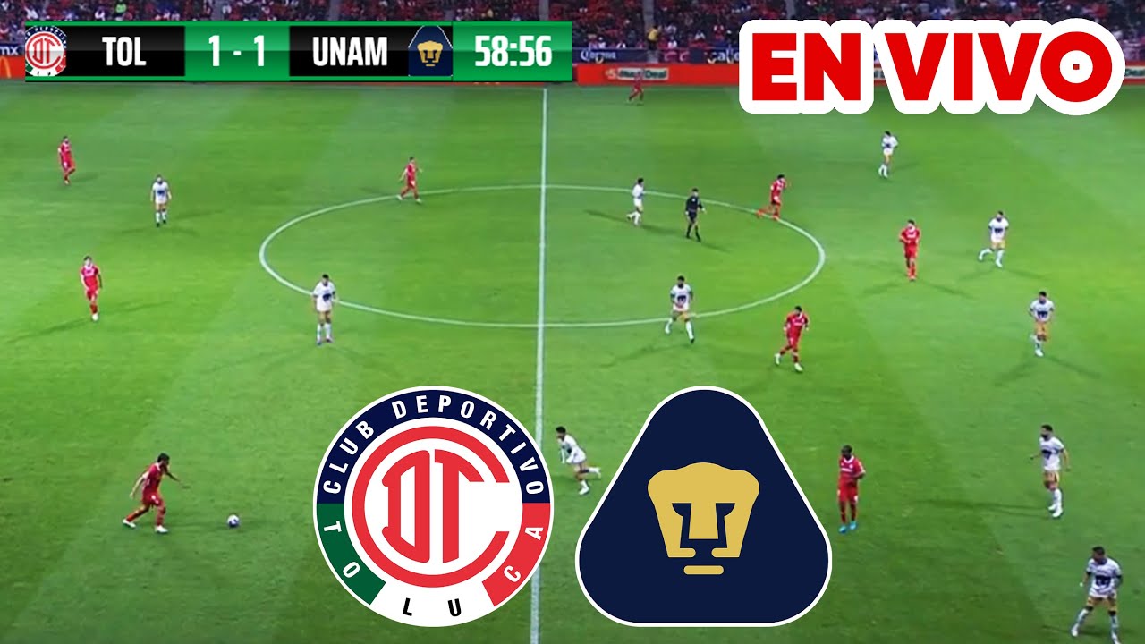 🔴 TOLUCA VS PUMAS NARRACIÓN EN VIVO / JORNADA 11 DE LA LIGA MX APERTURA ...