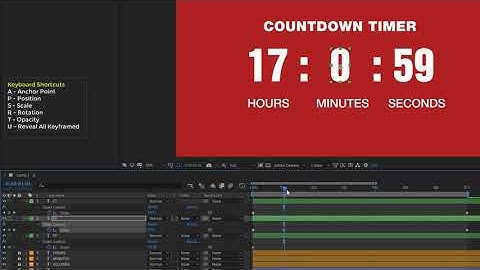 Animated Countdown Timer to Your Motion Graphics Video in After Effects Tutorial
