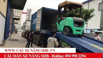 Cấu hình cầu xe nâng hàng lên container siêu khủng thử tải và Cái Kết không ngờ