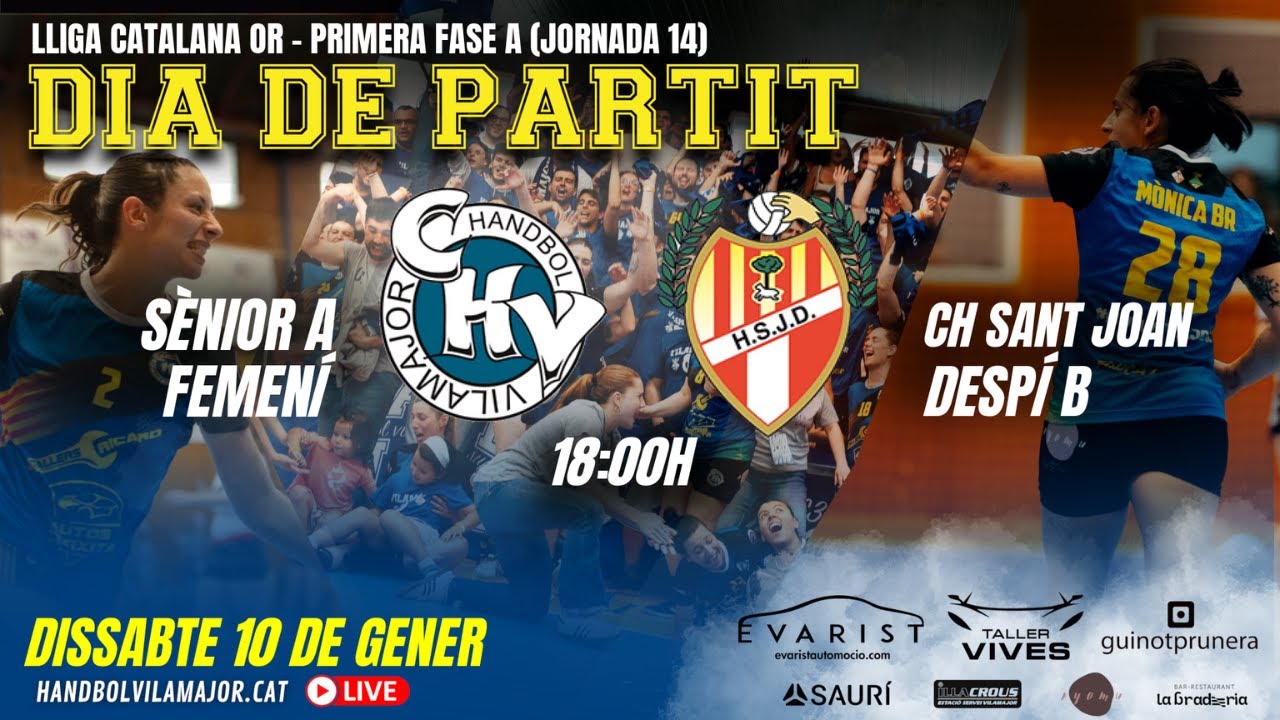 Sènior A Femení vs CH Sant Joan Despí B (Jornada 14 Lliga Catalana Or) 10/01/2026 