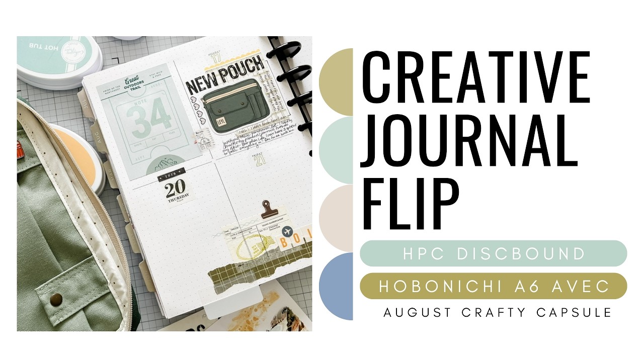 AUG creative journal flip through | Hobonichi A6 | Cocoa Daisy Along the Path