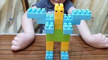 عمل انسان آلى ،روبوت بالمكعبات،العاب اطفال