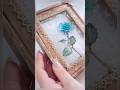 ブルーローズが輝く壁掛けライト作り #ハンドメイド #ディップアート