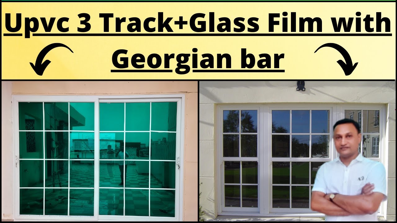 UPVC 3Track Slider + Glass Film & Georgian Bar | Skyline Upvc Door & Window Systems |