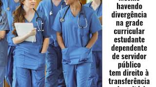Mesmo Havendo Divergncia Na Grade Curricular Estudante Dependente De Servidor Pblico Tem Direito 
