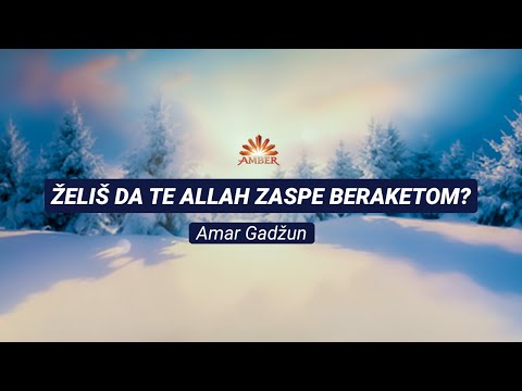 ŽELIŠ DA TE ALLAH ZASPE BERAKETOM? | Amar Gadžun