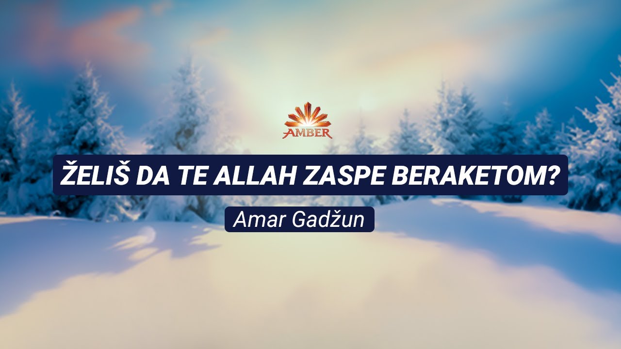 ŽELIŠ DA TE ALLAH ZASPE BERAKETOM? | Amar Gadžun