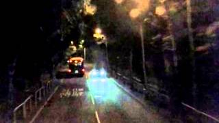 享受因佔領運動而改行山路的新巴590 （鴨脷洲方向）（晚間版）（用595報站）