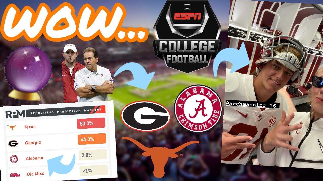 Arch Manning visits Alabama, Major Updates || Recruiting Updates #7