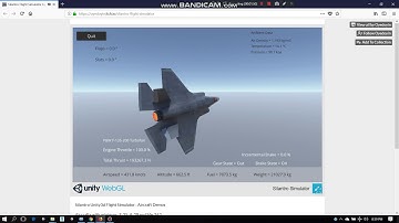 Silantro Unity3d Flight Simulator: Web Demo Run Test
