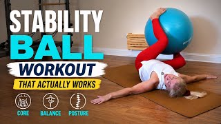 Stability Ball Workout That Actually Works (Core, Balance & Posture)