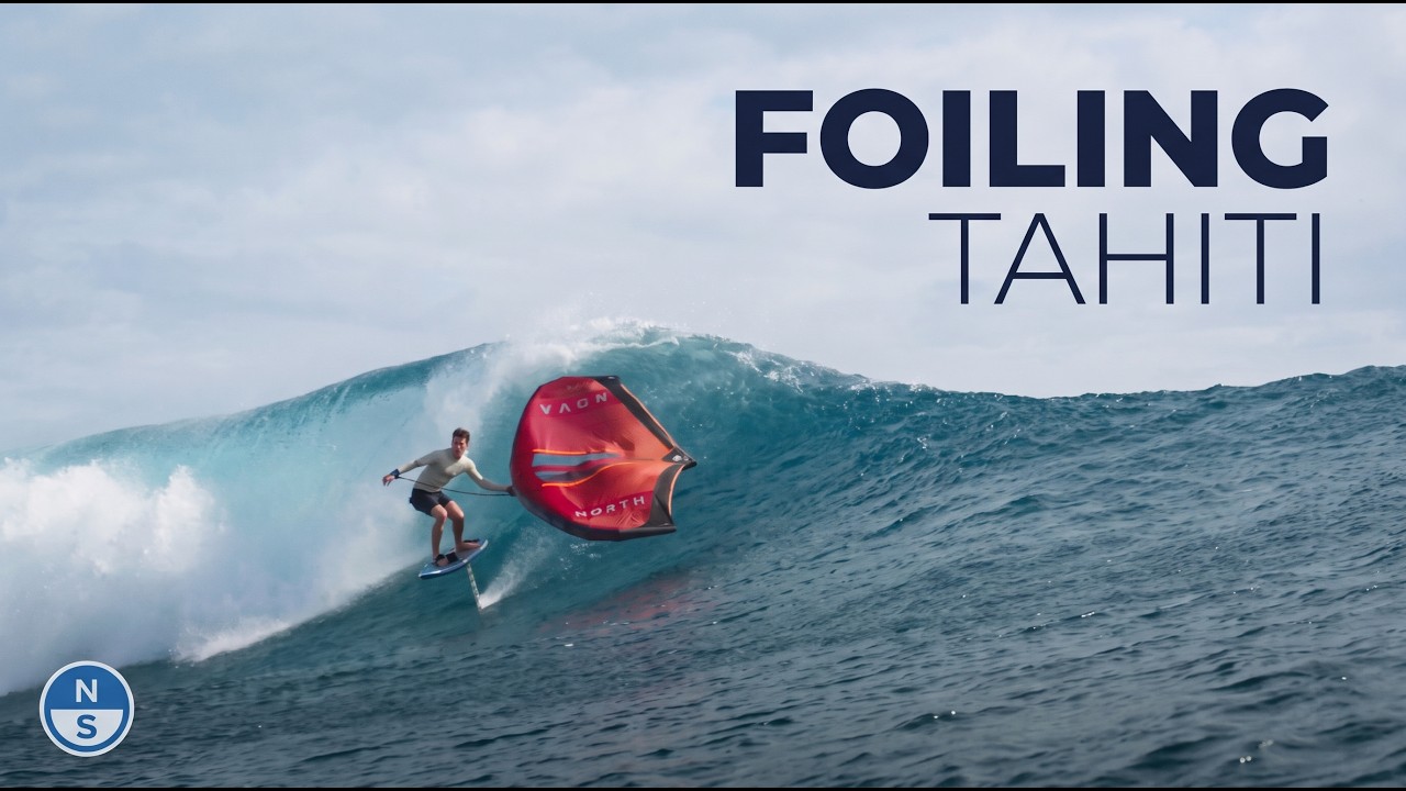 Heavy Tahiti Reef Passes on a Hydrofoil | Noé Cantaloube