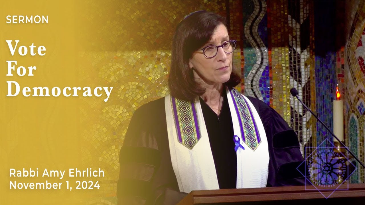 Vote for Democracy | Rabbi Amy Ehrlich | November 1, 2024