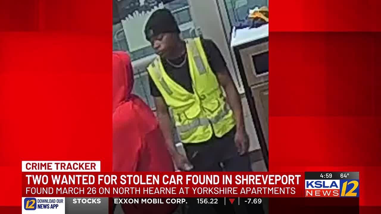 Two people wanted in Shreveport for car theft - YouTube