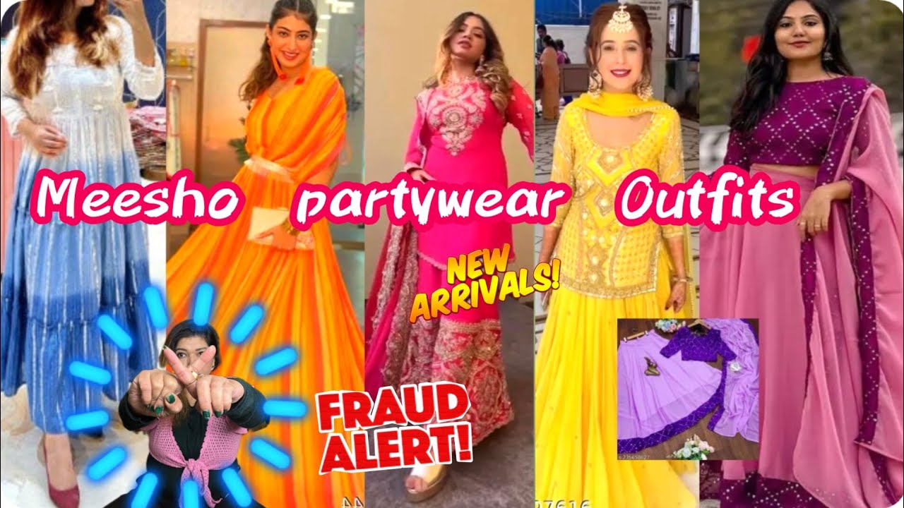Meesho Designer💃partywear 💞dress haul Meesho haulMeesho lehenga💃kurta