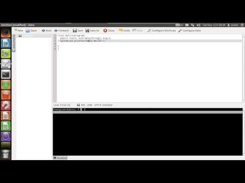 Java Beginner Tutorial 1 in Linux OS