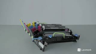 Lexmark C4150 - Replacing the Colour imaging kit
