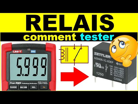 Comment tester un relais électronique électrique avec un multimètre - test a relay with a multimeter