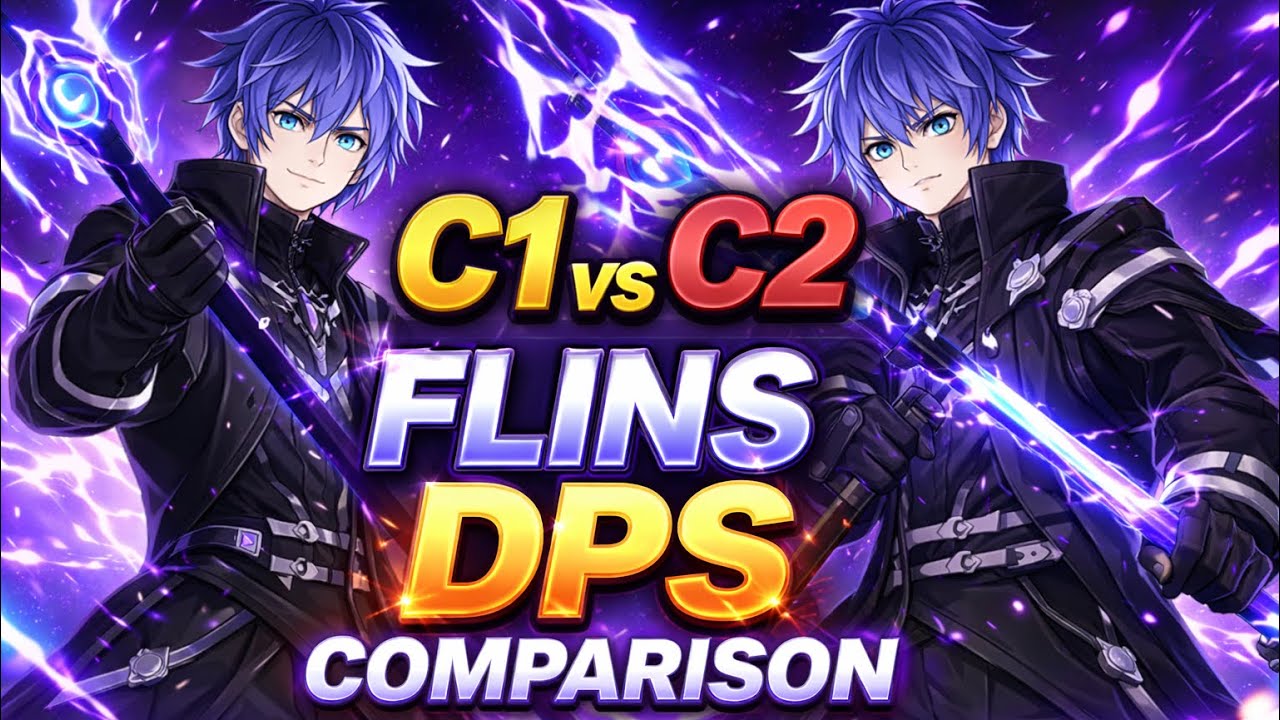 C1 and C2 Flins DPS comparison #genshinimpact #genshin #genshinimpactedit #flins
