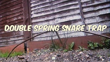 double spring snare survival  trap