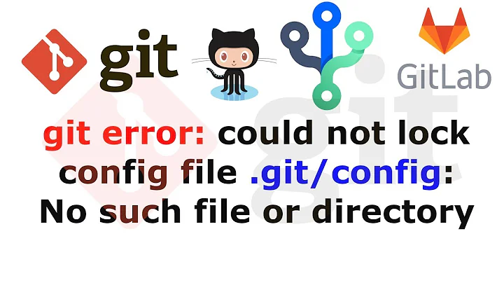 git error: could not lock config file .git/config: No such file or directory