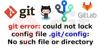 git error: could not lock config file .git/config: No such file or directory