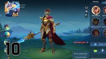 Mobile Legend Bang Bang GamePlay walkthrough part 10 - Zilong (android,iOS)
