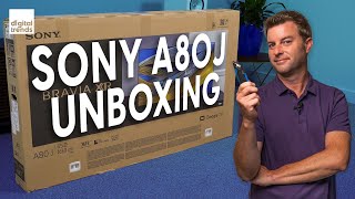 Digital Trends Vídeos Sony A80J OLED Unboxing, Setup, First Impressions | Sony XR65-A80J