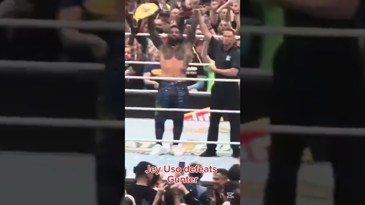 Jey Uso defeats Gunther @ WrestleMania 41 