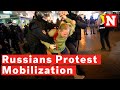 Police arrest russians protesting putin s partial mobilization no to war MP3