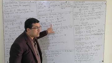 Differential Equations-I (Lecture # 13) Integrating Factor Rule 3 & 4 || EX#9.5 Solution