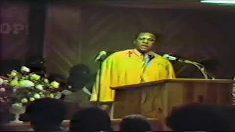 Pastor Jayel Jacobs Jr. preaches a sermon at CLMBC