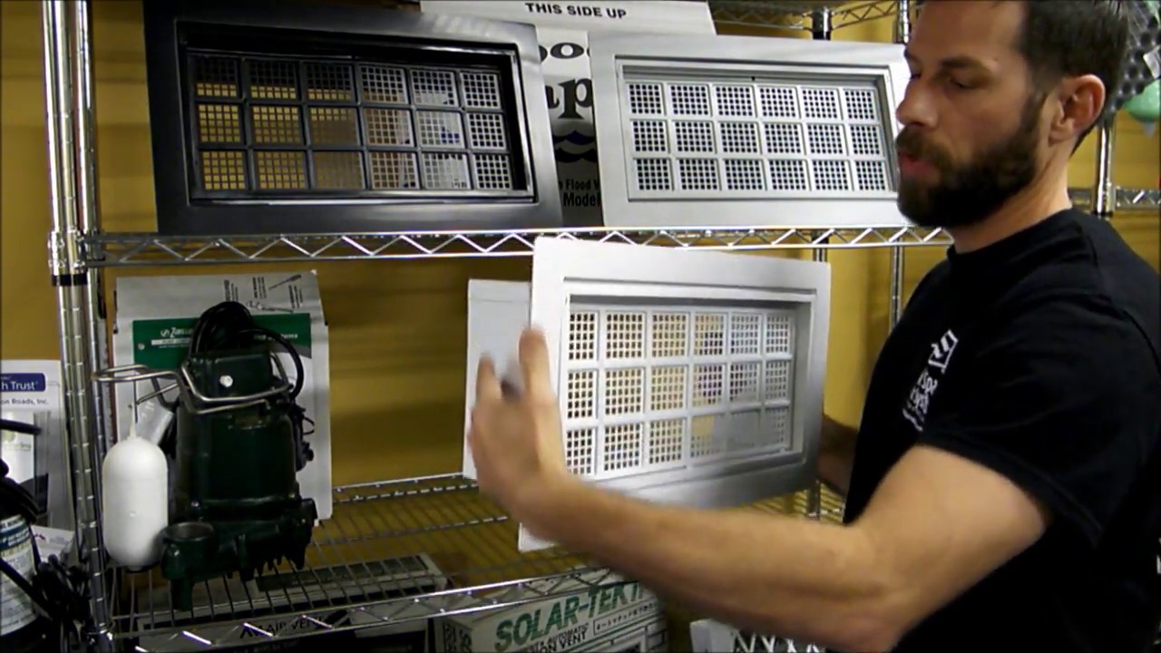 Flood Flaps Icc Rated Flood Vent Crawl Space Door Systems Youtube