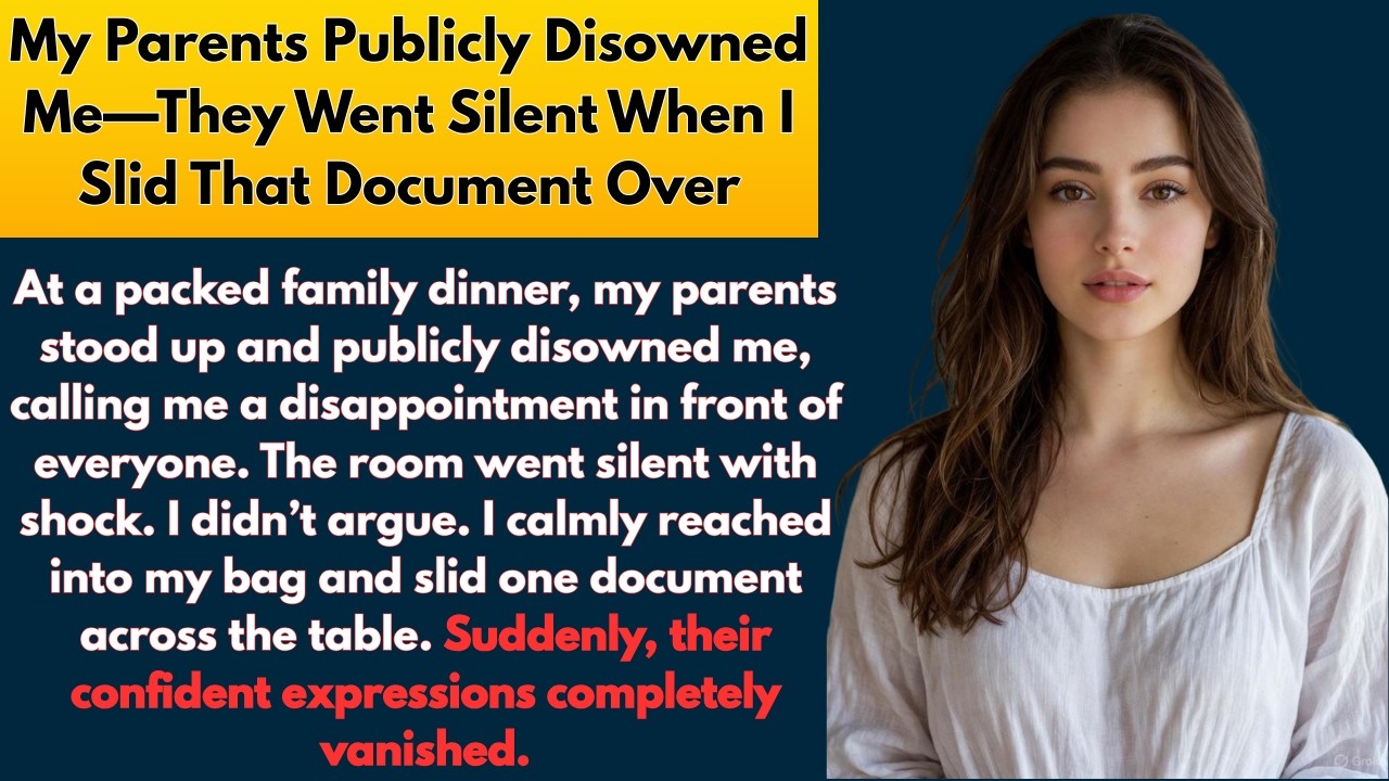 My Parents Publicly Disowned Me—They Went Silent When I Slid That Document Over