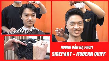 TB16 | Hướng Dẫn Hạ Phom Sidepart Sang Modern  Quiff - Hùng BarberSharing