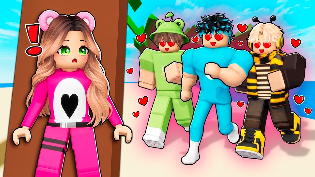 ATRAPADA en una ISLA de SOLO HOMBRES en Roblox