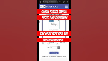 📢 Resize Photo & Signature for SSC, UPSC, IBPS, RRB & Govt Exams | CGL, CHSL, PO, NTPC & More