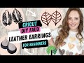 Faux Leather Earrings Using Your Cricut Maker | For Beginners | Dollar Tree DIYs | Fashion Earrings