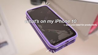 Whats On my iPhone 10| Trinity Bowers