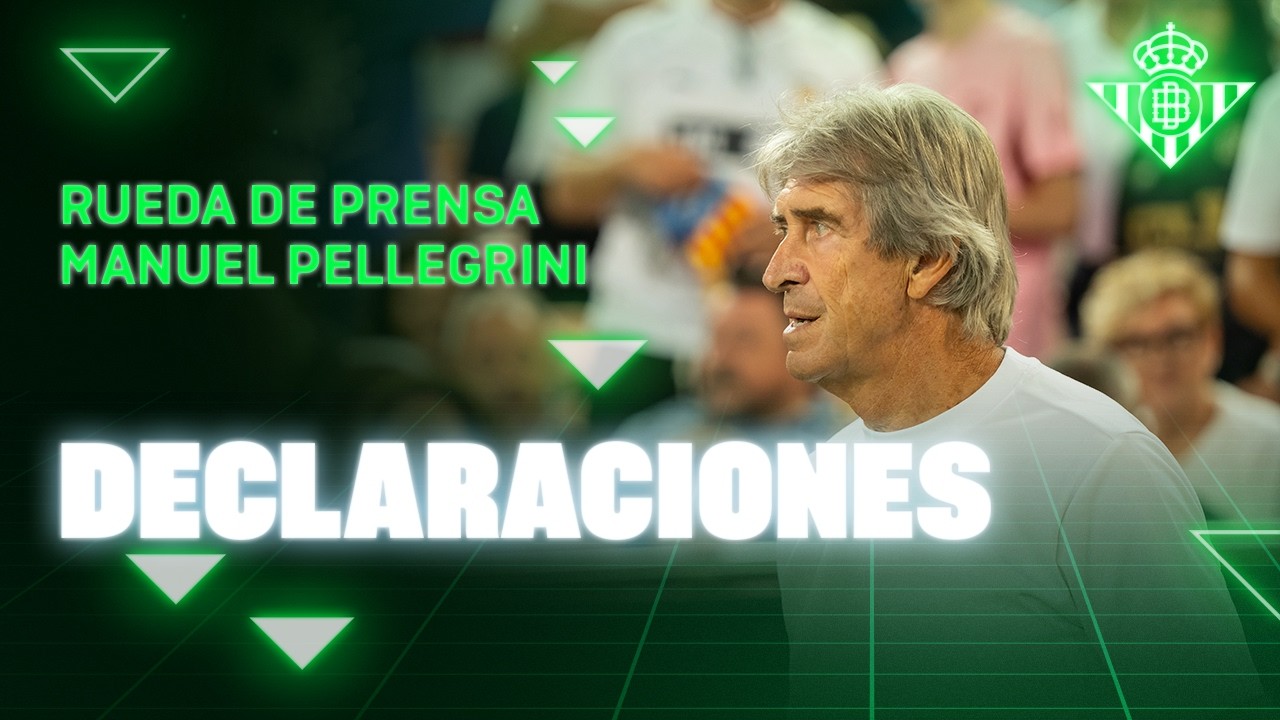 Rueda de prensa de Manuel Pellegrini tras el #ValenciaRealBetis 🗣🎙 | Real BETIS Balompié